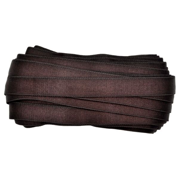 Резинка бельевая (бретелечная) атласная 22.0 мм / 25 метров, горький шоколад