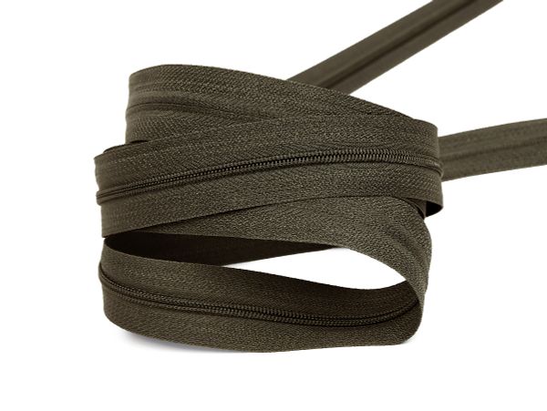 Молния рулонная витая (спираль) Т3 (3 мм), УСИЛЕННАЯ, НА БОБИНЕ, S-157 коричневый (цв.SBS) / 200 метров