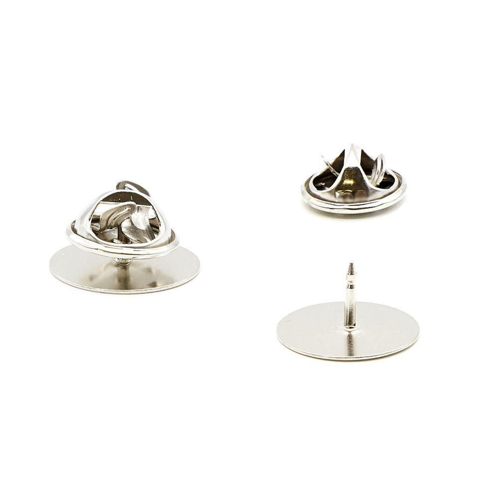 Основа для значка с цанговым зажимом, 5 шт/упак, Astra&Craft (никель) 4AR2019-20