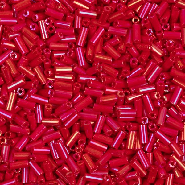 Бисер Preciosa Bugles №2, 4 мм, 50 г, 94190 красный, 351-12001