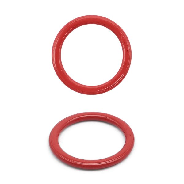 Кольца для бюстгальтера металл ⌀9.5 мм, 20 шт, C820 красный, ГВ800