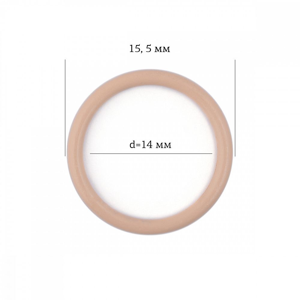Кольца для бюстгальтера металл ⌀14.0 мм, 126 бежевый, Arta, 50 шт
