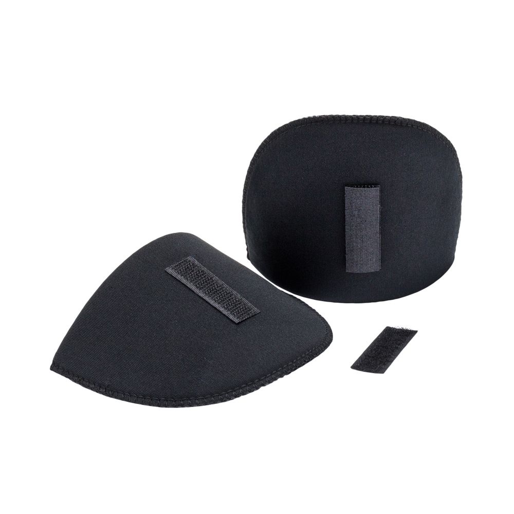 Плечевые накладки (подплечники) втачные на липучке 100х145х10 мм, с плотной обшивкой, черный, ВК-10/6, 50 пар