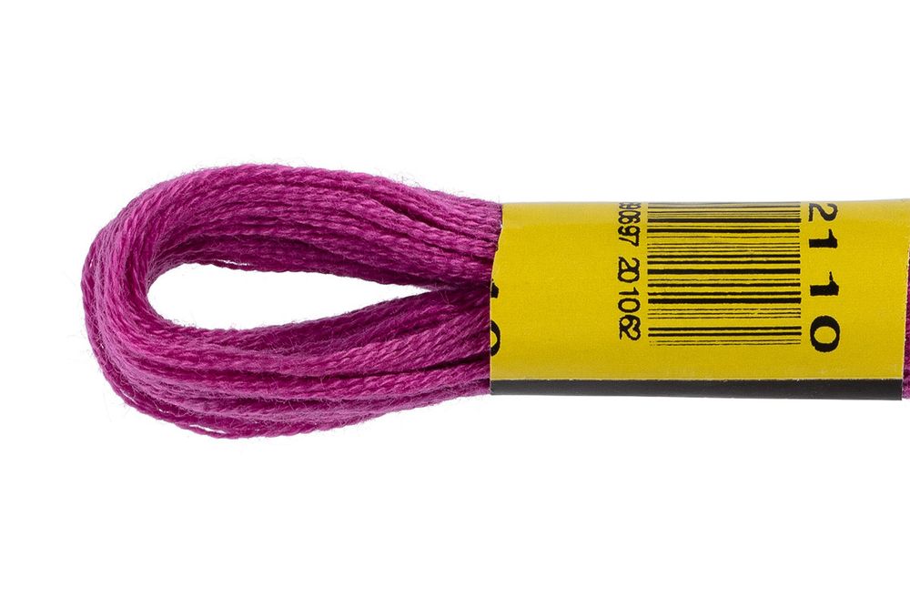 Мулине ПНК им.Кирова цв.2110 св.фиолетовый, Россия, 24 мотка по 8 метров