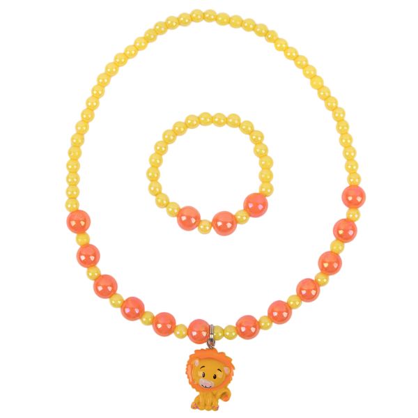Набор детской бижутерии, 10 шт, №08 львёнок, Cherry Mary J3004