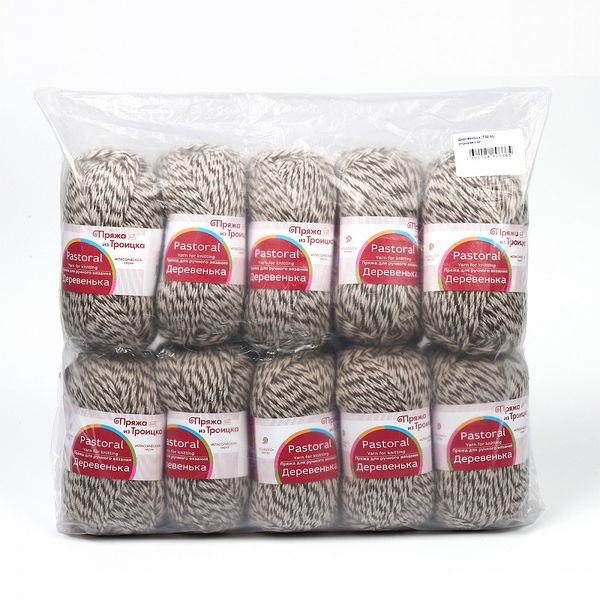 Пряжа Троицкая Деревенька / уп.10 мот. по 100 г, 170м, цв.0732 М