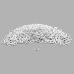 Кольца для бюстгальтера металл ⌀8.0 мм, белый, 50 шт