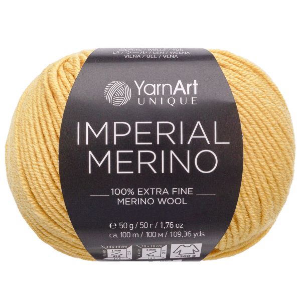 Пряжа YarnArt (ЯрнАрт) Imperial Merino / уп.10 мот. по 50 г, 100 м, 3309 горчичный