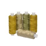 Нитки джинсовые хаки ассорти 5 катушек 250м