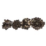 Кнопка Альфа (S-образная) ⌀15.0 мм, ≈72 шт, СТАЛЬ, антик, NEW STAR