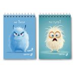 Блокнот на гребне, выборочный лак, A6 40 л., 6 шт, клетка, Не беси! 01224, Светоч Б124