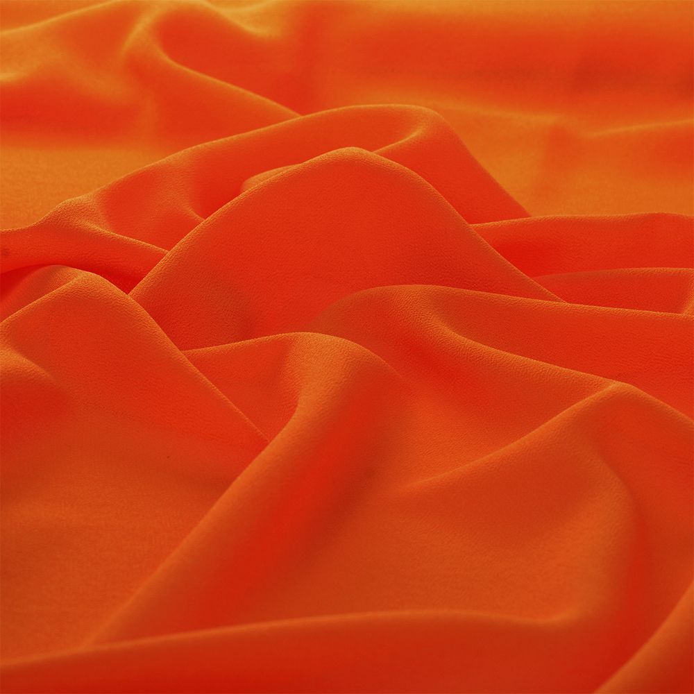 Креп шифон 105 г/м², шир. 150 см / 35 метров, TBY.8021-191, цв.191 мандарин /TOS/