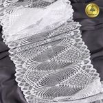 Кружево бельевое эластичное 190 мм / 25 м, 30200, цв.001 белый, Kruzhevo