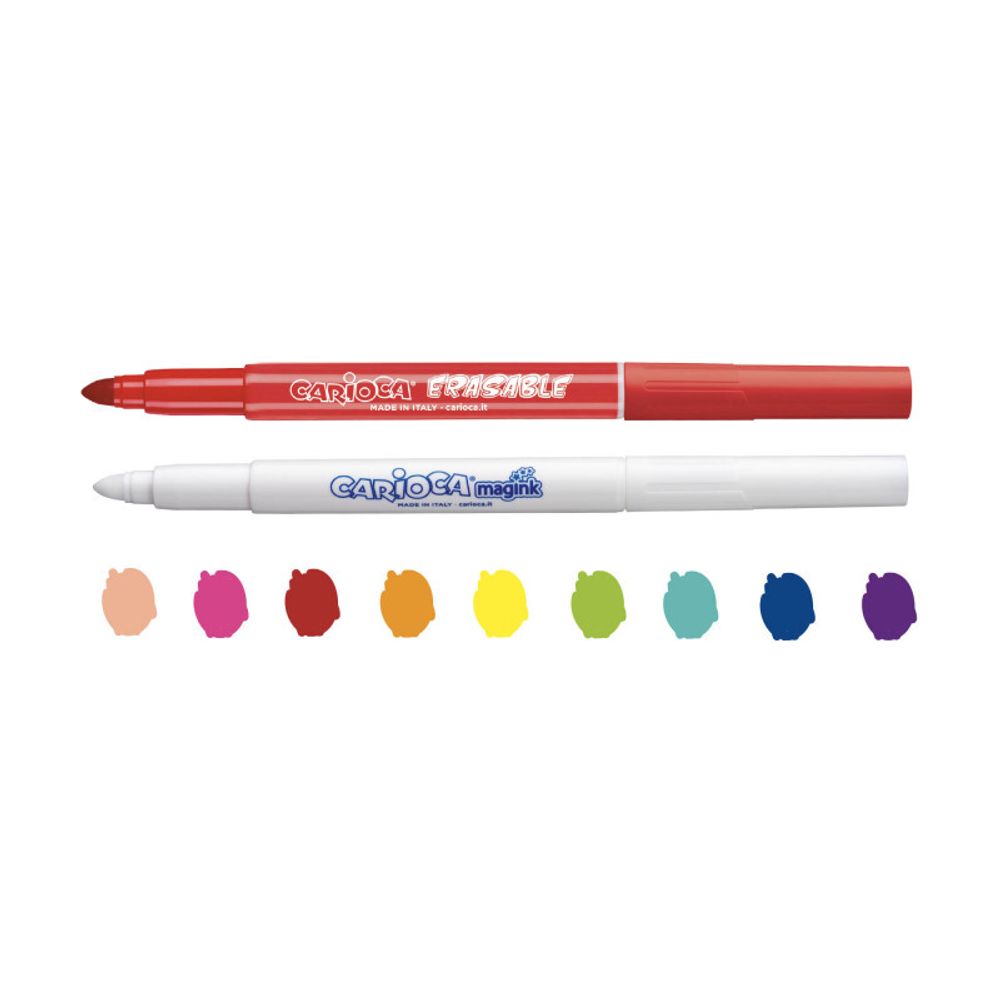 Фломастеры меняющие цвет Magic Markers стираемые 10 цв, 43182, Carioca 43182