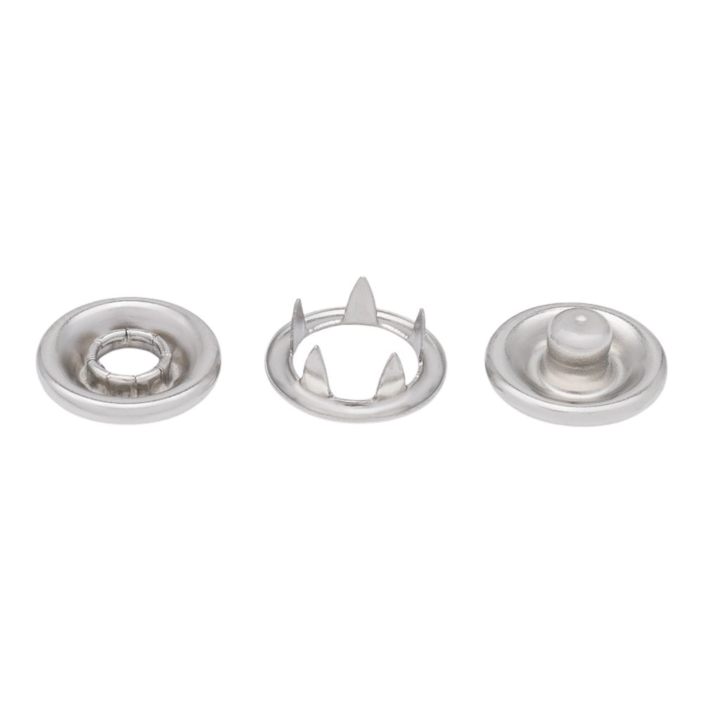 Кнопка рубашечная (джерси) открытая ⌀9.5 мм, ≈1440 шт, МЕТАЛЛ, никель, NEW STAR