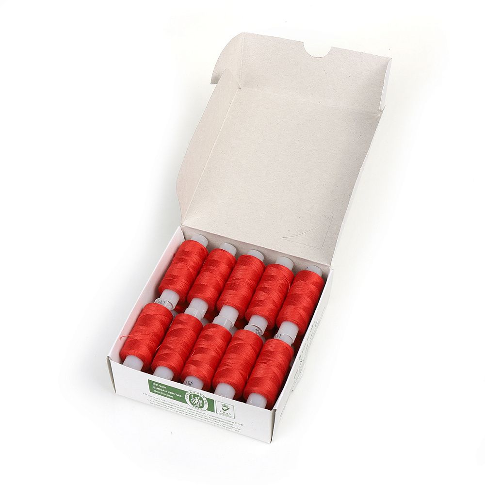 Нитки армированные ПНК им.Кирова 45ЛЛ, бытовые, 200 м / 20 кат., 1008 красный