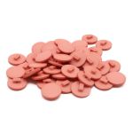 Пуговицы на ножке 28L (18мм), пластик (Peach (персиковый)), NE68, 48 шт