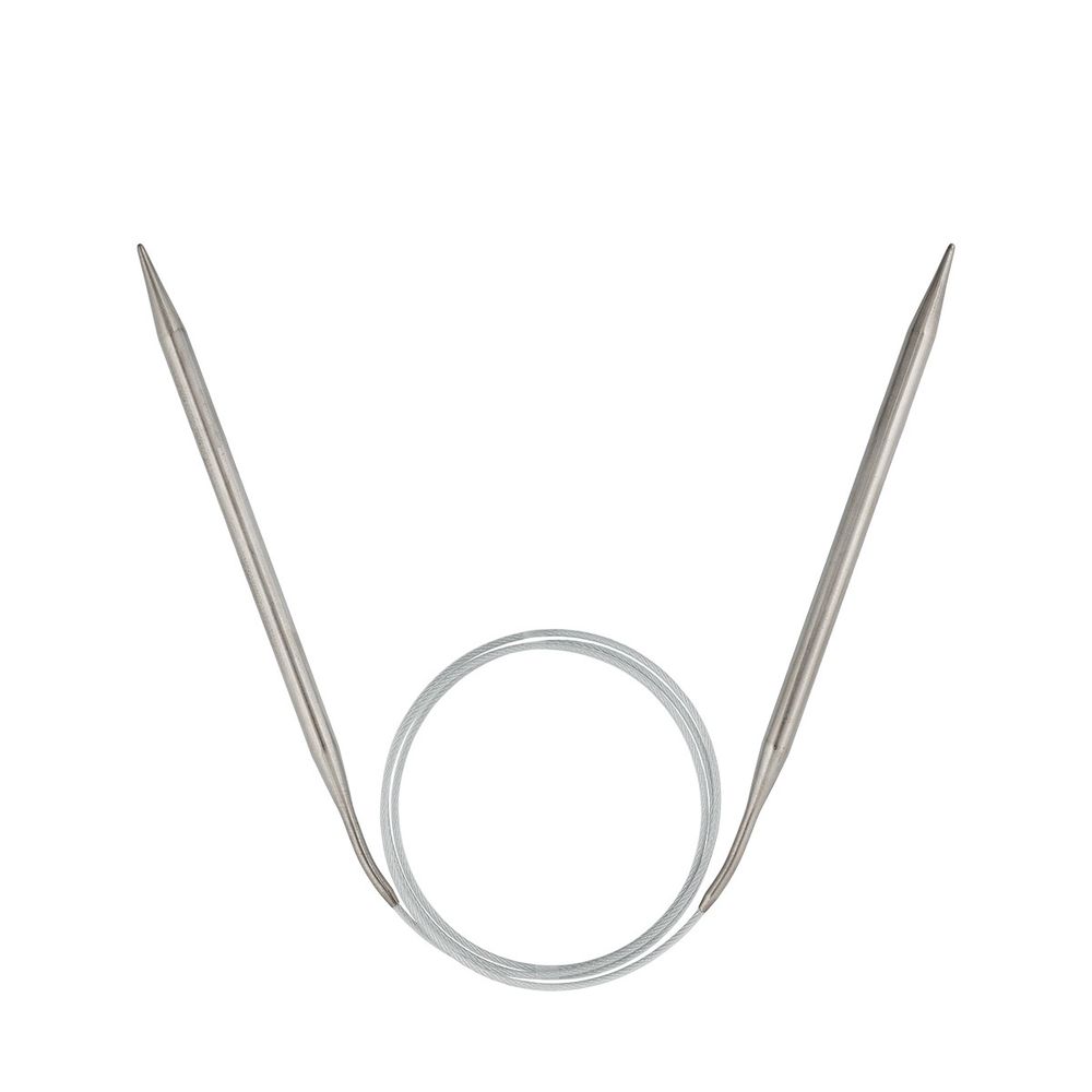 Спицы круговые сталь ⌀6.0 мм, 100 см, 1 шт, с металлической леской, Visantia VTS-1