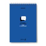 Блокнот на гребне, выборочный лак, A5 40 л., 4 шт, клетка, Сиди и полайкивай! 01270, Светоч Б136