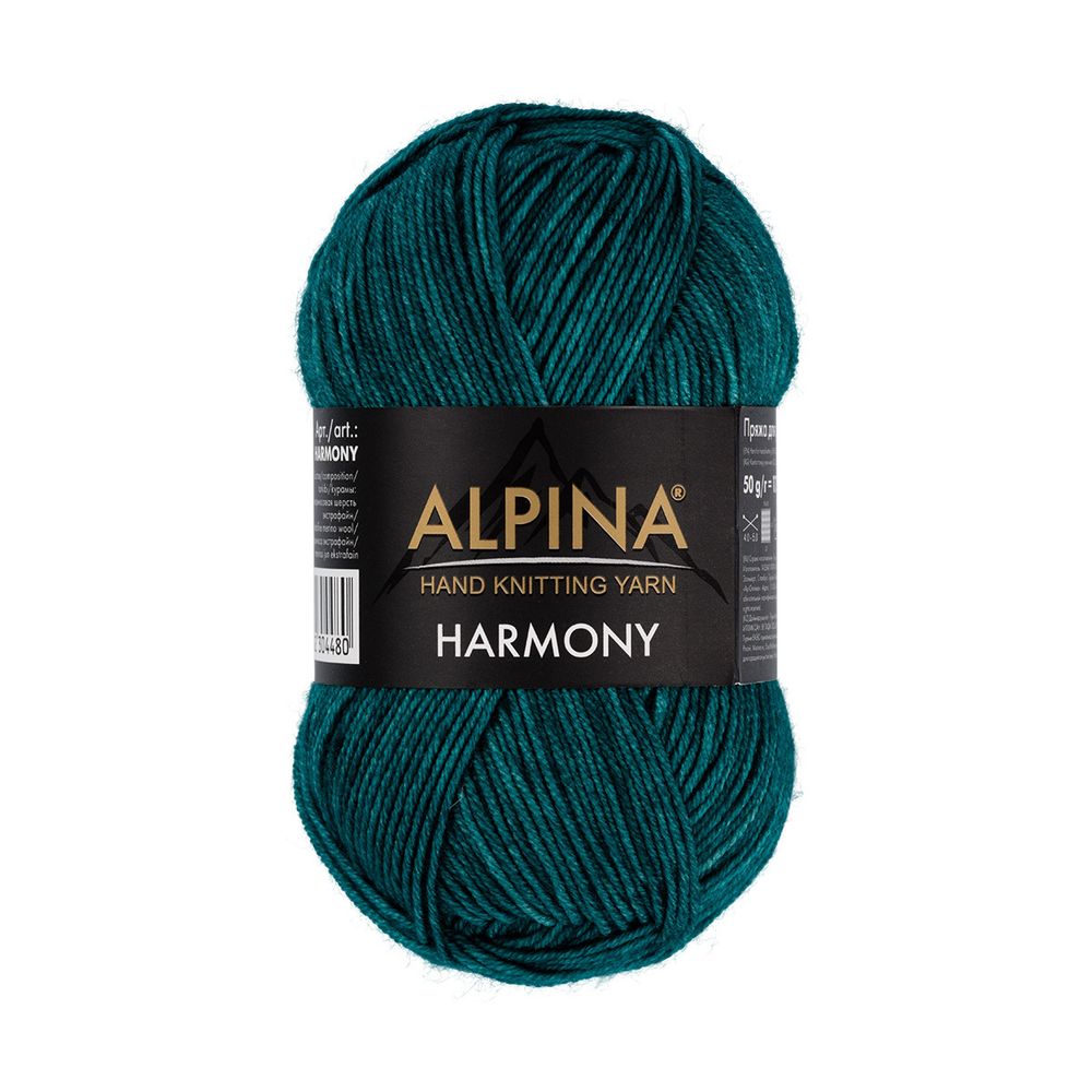 Пряжа Alpina Harmony / уп.10 мот. по 50г, 175 м, 07 зеленый