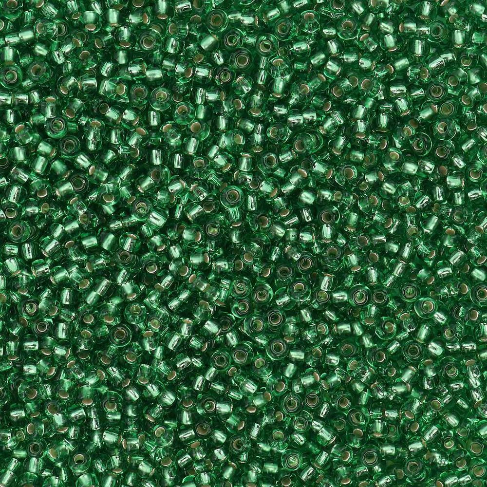 Бисер Preciosa прозрачный с сереб. центр., 10/0 (57100), круг. отв., 500 г