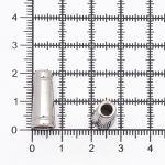 Наконечник для шнура металл колокол 20 мм (никель), 20 шт