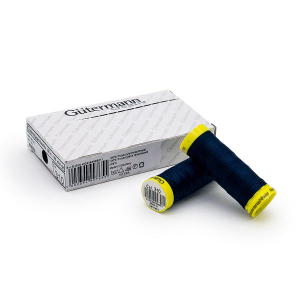 Нитки для трикотажа Gutermann Maraflex, 150м, 310 т.чернильный, 5 катушек
