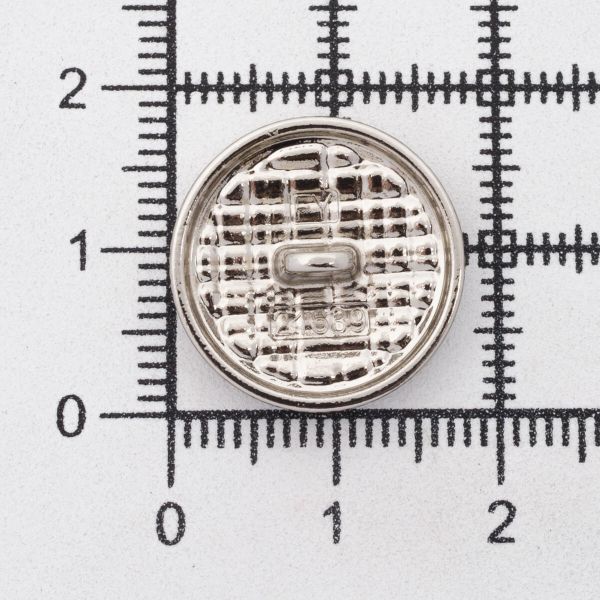 Пуговицы на ножке 28L=18 мм, металл, Silver (серебристый), 10 шт, MP06