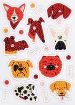 Кристальная (алмазная) мозаика Фрея ALVN-149, наклейки, Любимые мордашки, 14х19.5 см