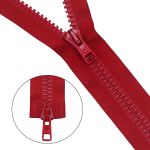 Молния трактор Arta Т6 (6 мм) 2 зам., разъем., 120 см, цв. 008 красный, уп.5 шт