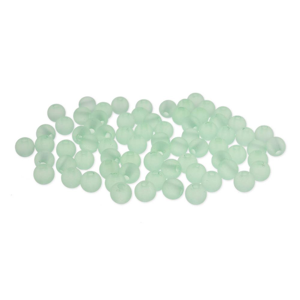 Бусины пластик ⌀6 мм, полупрозрачные, 20 г (170±10 шт) Astra&Craft (010 мятный)