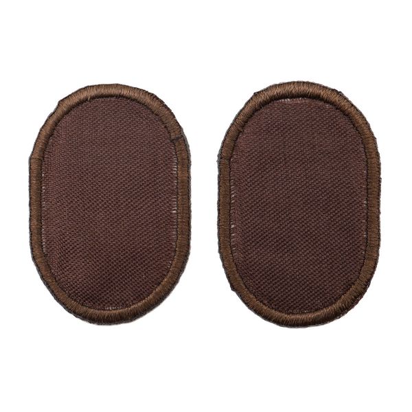 Термоаппликация Овал 5,5х8,5см, уп. 2 шт, цв.коричневый