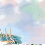 Бумага для скрапбукинга Прогулки по России, 190 г/м², 30.5х30.5 см, 10 шт, 6 Владивосток, Mr.Painter PSR 2502