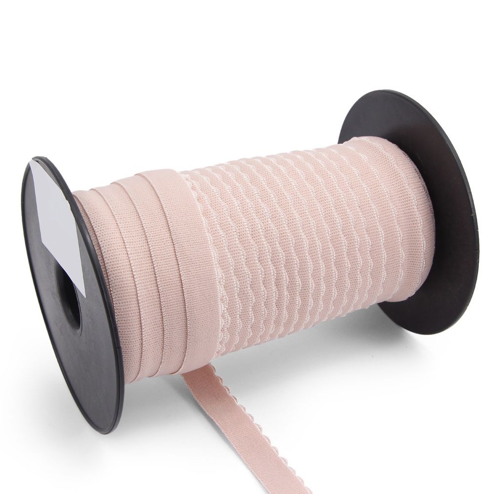 Резинка бельевая (отделочная) становая 15.0 мм / 50 метров, пудровый, (ML175.015/1)