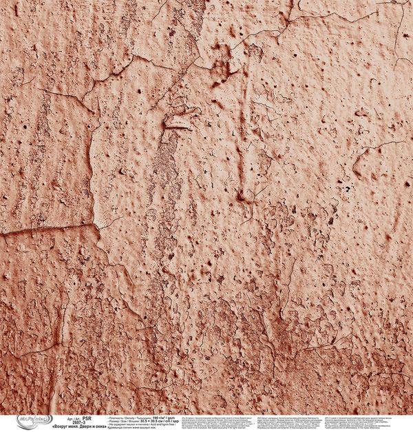 Бумага для скрапбукинга Вокруг меня. Двери и окна 190 г/м², 30.5х30.5 см, 10 шт, 3, Mr.Painter PSR 2607