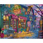 Набор для вышивания нитками LetiStitch L9942, Магазин Волшебный дракон 34х27см