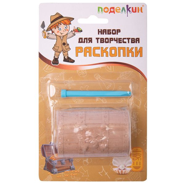 Поделкин Набор для творчества Раскопки, №02 Сундук сокровищ, Поделкин
