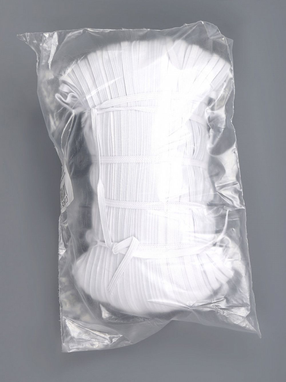 Резинка бельевая (стандартная) 6.0 мм / 200 метров, 3.9 г, вязаная, белый