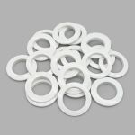 Люверсы шторные ⌀35 мм, с многоуровневым замком цвет № 53 белый, 10 шт