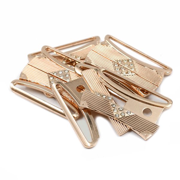 Пряжка ременная металл 40 мм (золото), 4 шт