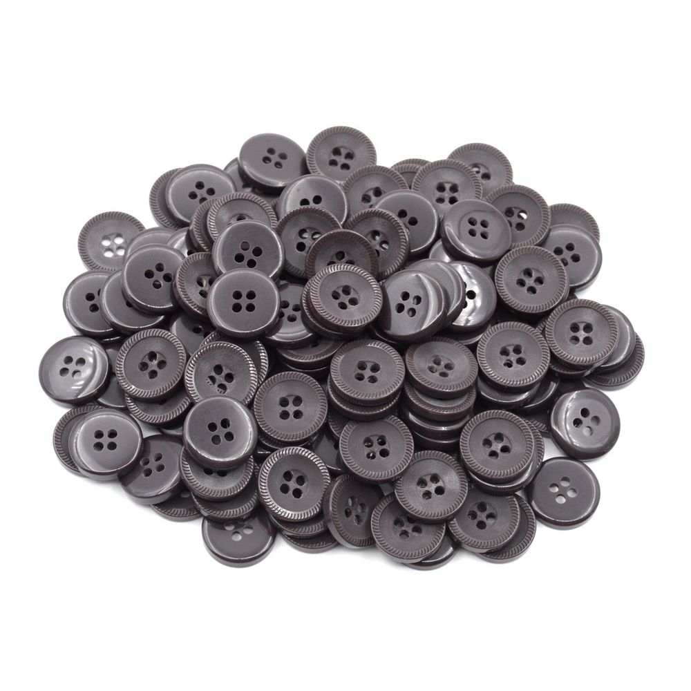 Пуговицы 4 прокола 24L (C917 коричневый), 0313-1097А, 144 шт