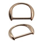Полукольцо декоративное металл внутр. 18 мм (внешн. 25х18 мм), 2 шт, золото, MT-1855