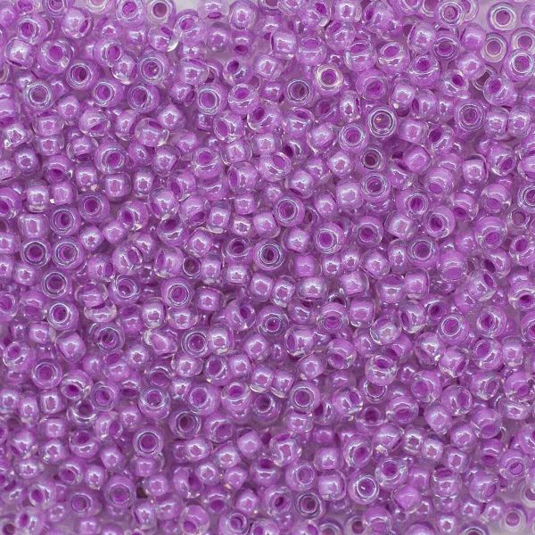 Бисер Preciosa прозрачный, цветной центр и покрытие 10/0 (2.3 мм), 100 г (5х20 г), цв. 38626