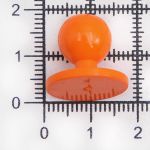 Пуговицы Пукли для поварских курток 12 шт, 10мм (d основания=18мм, h=16мм) (оранжевый)