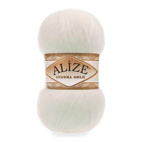 Пряжа Alize (Ализе) Angora Gold / уп.5 мот. по 100 г, 550м, 062 молочный A