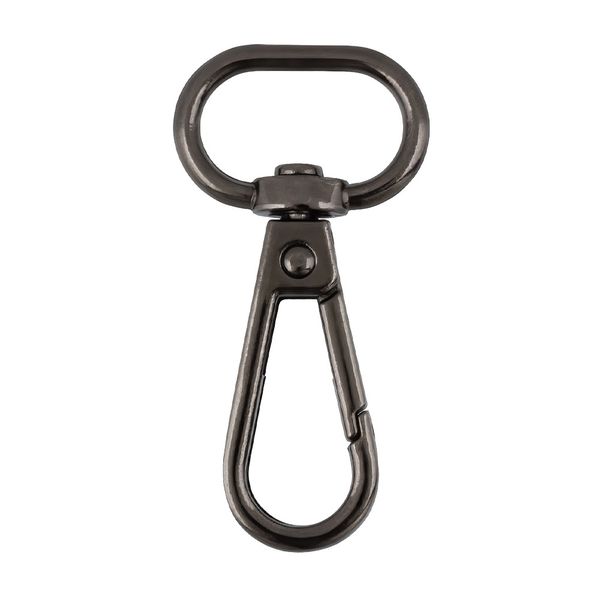 Карабин металл 20.0 мм (49х25 мм), 5 шт, 06 черн.никель, Gamma GHN-20