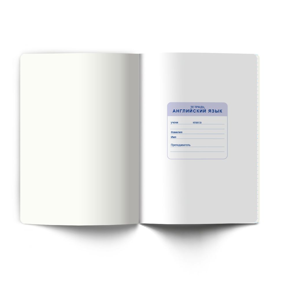 Тетрадь со справ.материал. Яркость по расписанию с запечат. пластик.обл. 320мкм, A5 48 л. на скобе 65 г/м², белизна 100% 10 шт, клетка, 01860 Яркость по расписанию Английский язык, Светоч Т288