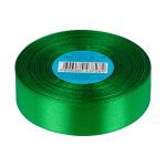 Лента атласная 1-сторонняя 25.0 мм / 33±2 метра, 134 зеленый, Gamma