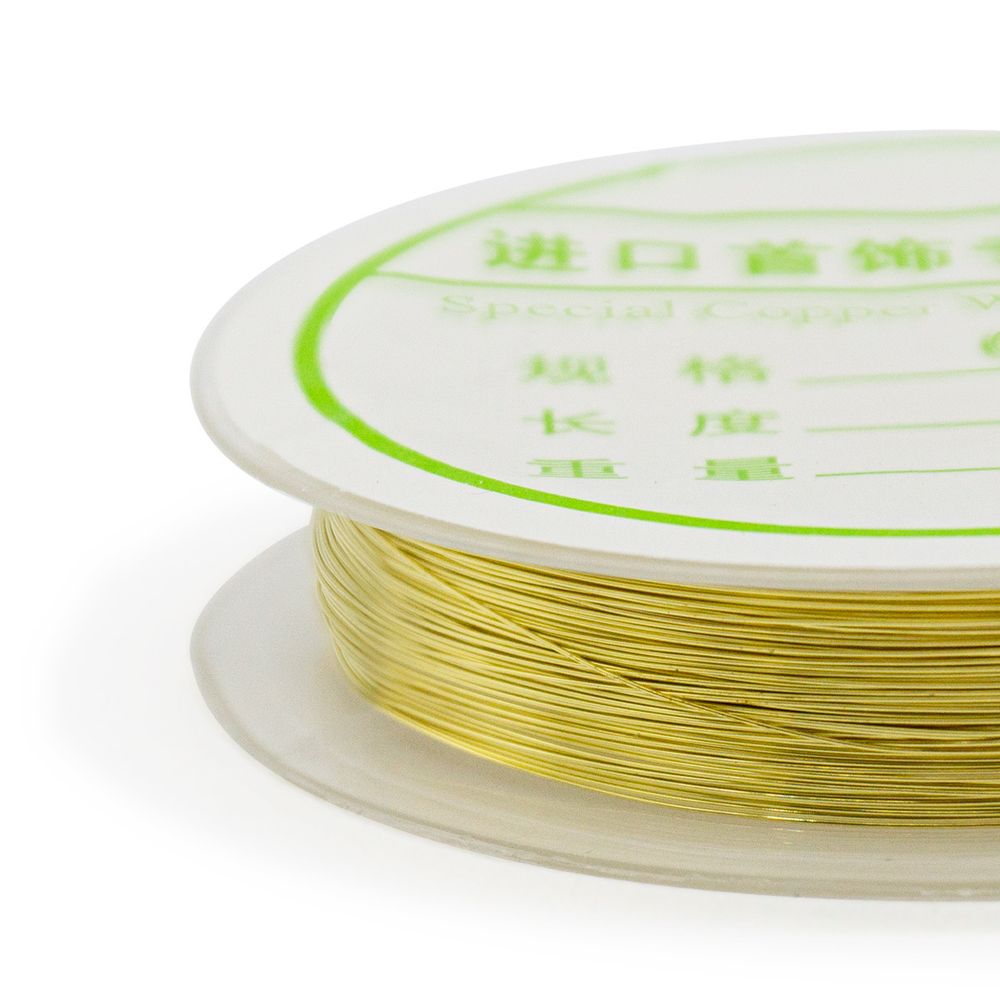 Проволока 0,3ммх10м, 10 шт (золото)