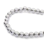 Бусины пластик под металл ⌀6 мм, 15гр (130±10 шт), Astra&Craft (MH.КР.06 серебро), MH.КР